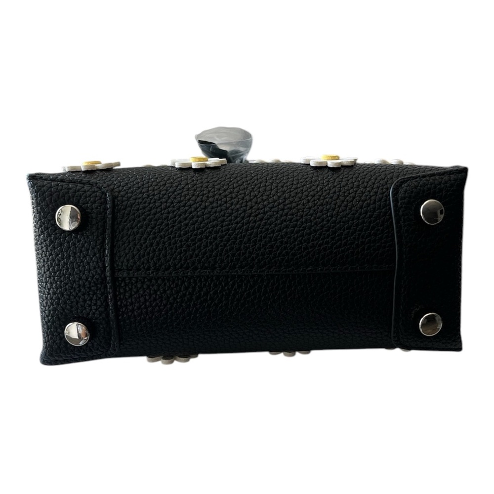 Brandon Blackwood Black and White Daisy Satchel - Picture 4 of 9